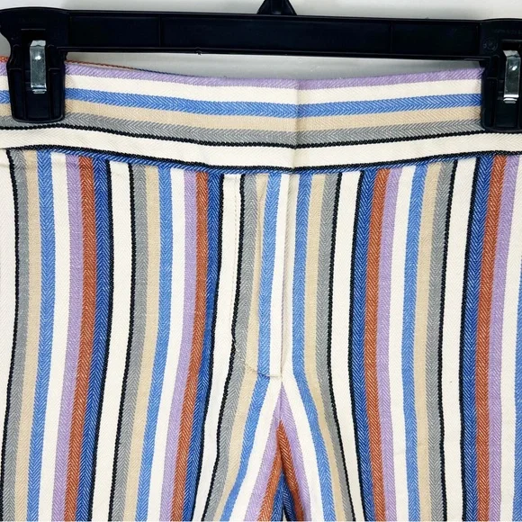 LOFT Women's Size 8 Striped Bermuda The Riviera Short Cotton / Linen - Picture 3 of 9